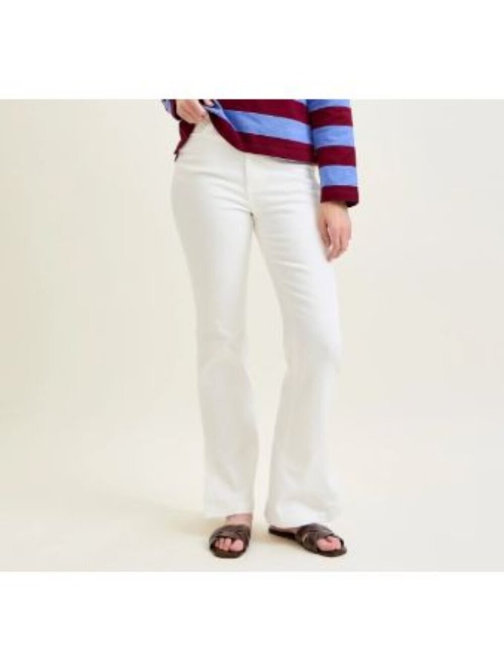 Judy Blue Lara White Slim Boot with Side Slit